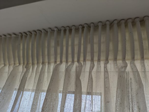 voile pencil pleat curtians